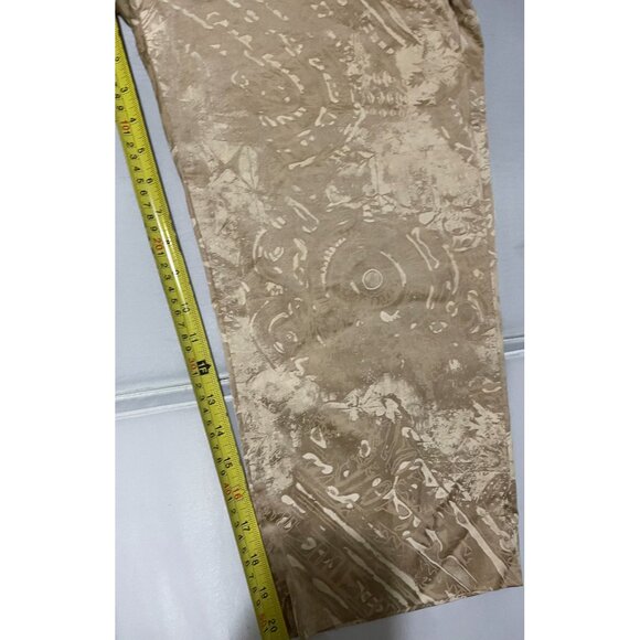 Yansi Fugel Tan Patterned Capri Pants Size 14 - Picture 10 of 10